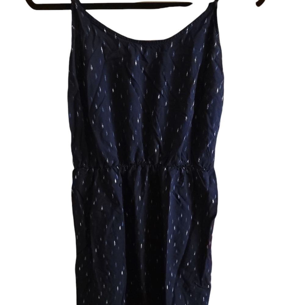 Blue faded brush stroke dress, old navy, size M